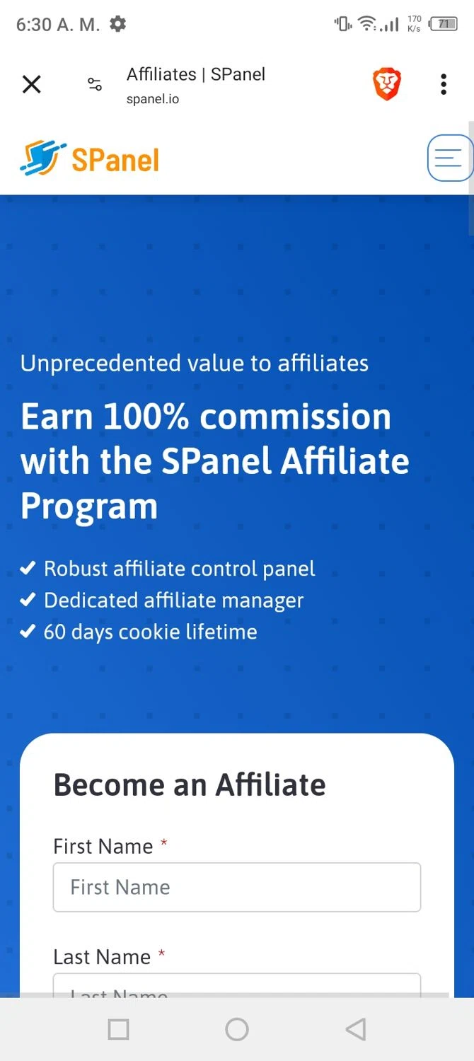 SPanel checkout page showing SPanel promo code box | Screenshot taken by SimplyCodes community member on Apr 30, 2024