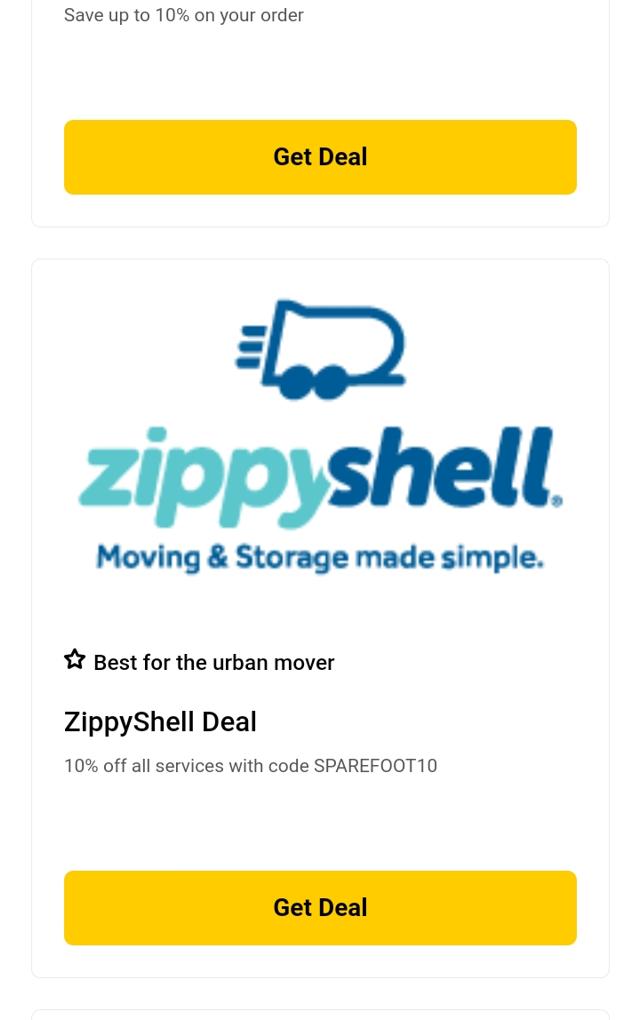 SpareFoot checkout page showing SpareFoot coupon code box | Screenshot taken by SimplyCodes community member on Jun 9, 2022