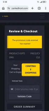 Sparked Host coupon verification screenshot