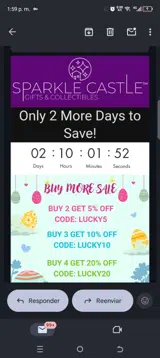 Lucky10 coupon verification screenshot