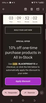 BLACKFRIDAY10 coupon verification screenshot