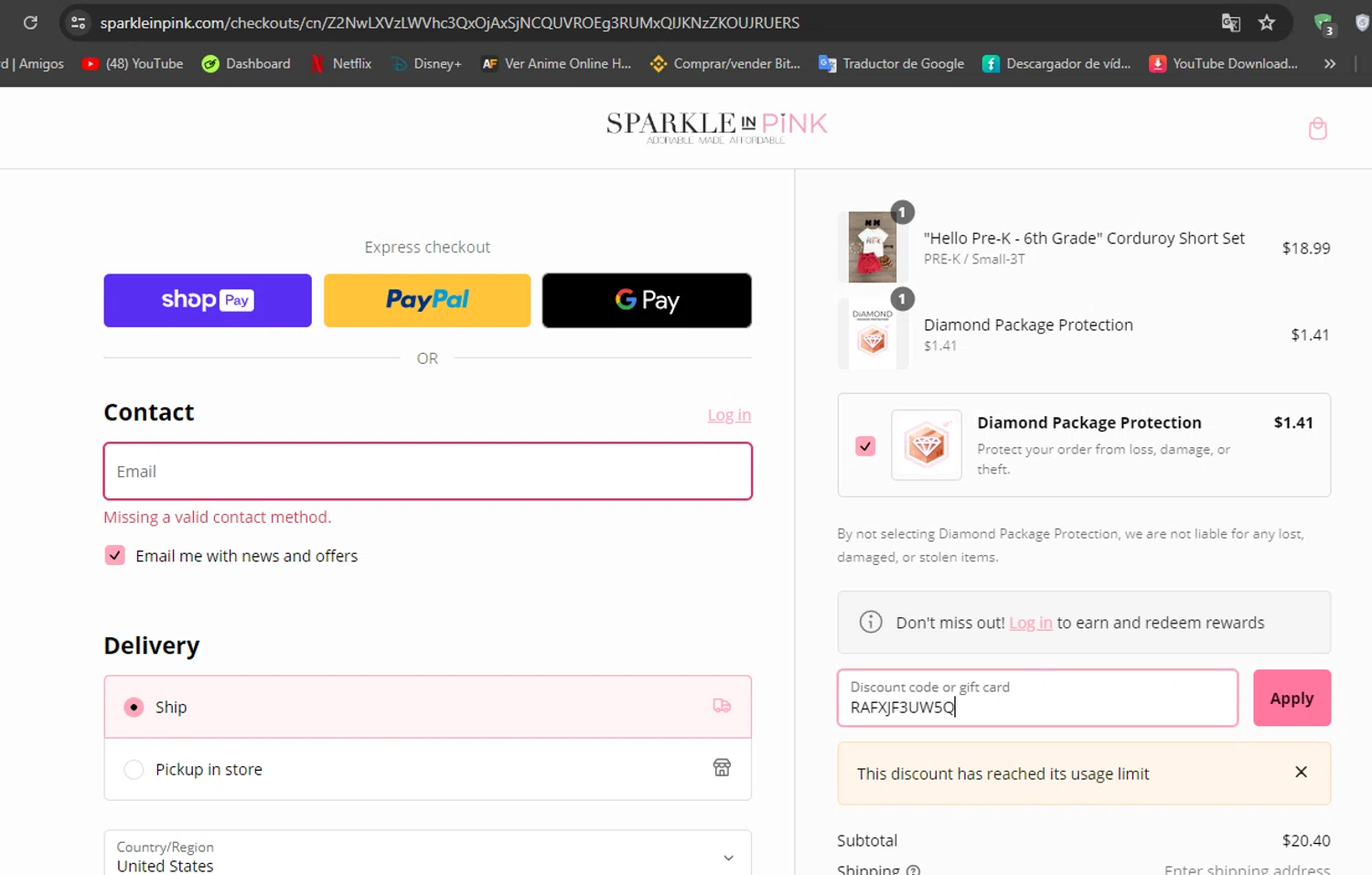 Sparkle In Pink Coupon Codes 25 Off September 2024