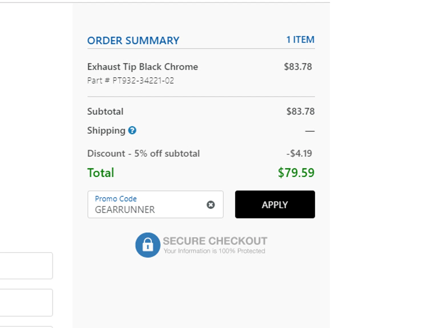 where to use SpeedHut promo code box