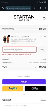 off10$ coupon verification screenshot