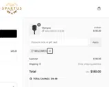 Spartus coupon verification screenshot