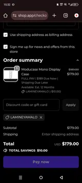 lamineyamalo coupon verification screenshot
