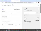 Specs Collective coupon verification screenshot