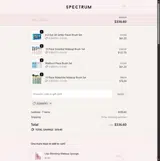 Spectrum Collections coupon verification screenshot