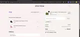 Spectrum Collections coupon verification screenshot