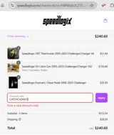 CATCHCLEAN15 coupon verification screenshot