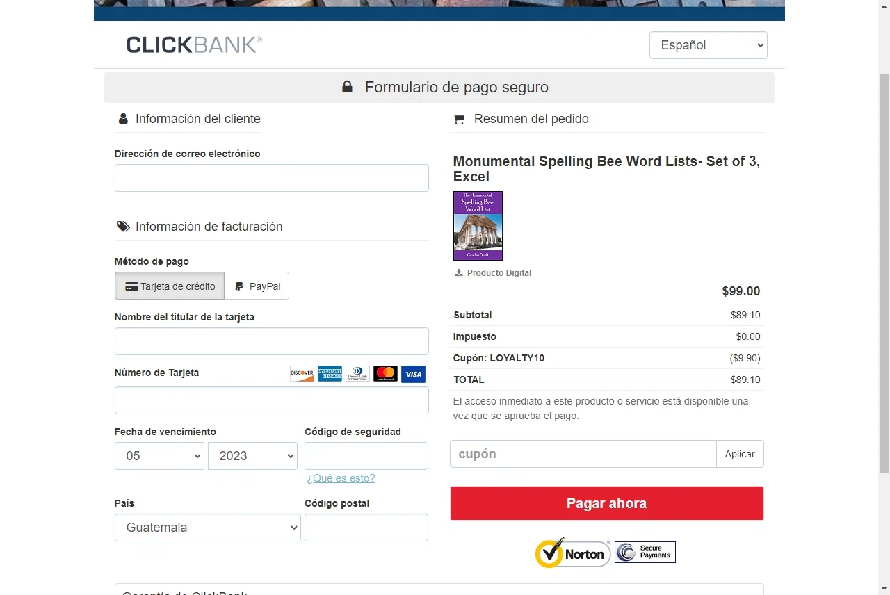 where to use Spiral promo code box