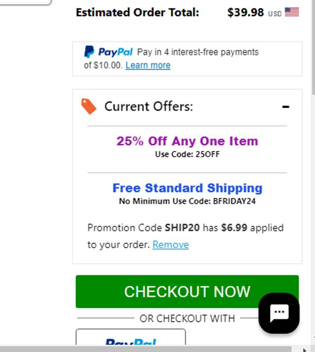 Spencers Online checkout page showing Spencers Online coupon code box | Screenshot taken by SimplyCodes community member on Nov 29, 2024