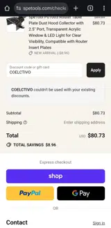 COELCTIVO coupon verification screenshot