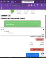 Spider Mountain coupon verification screenshot