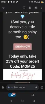 MOM25 coupon verification screenshot