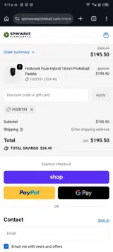 Fuze151 coupon verification screenshot