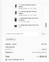 GET10 coupon verification screenshot