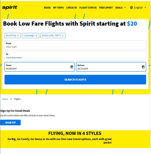 Spirit Airlines Promo Codes (1 Verified) - 20% Off Jul 2025