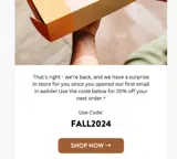 FALL2024 coupon verification screenshot