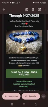 Bracelet25 coupon verification screenshot
