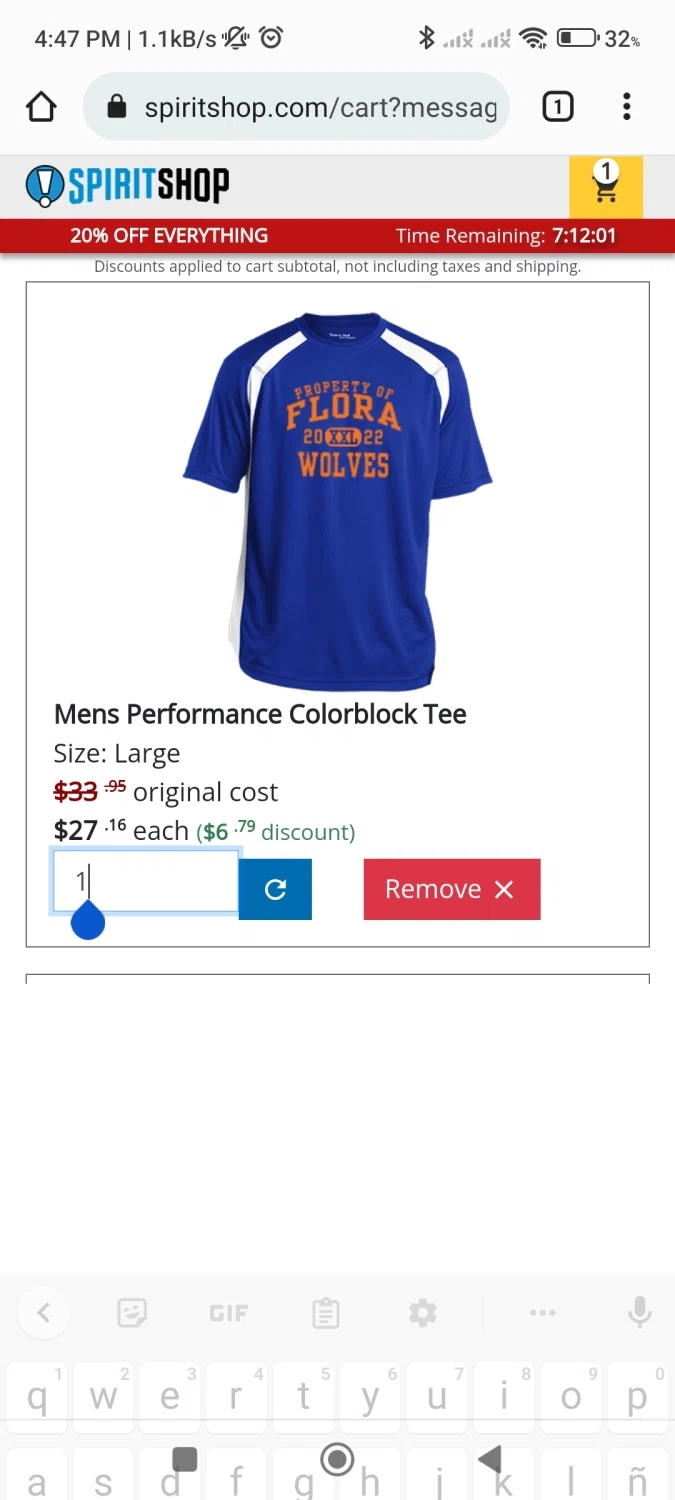 SpiritShop checkout page showing SpiritShop discount code box | Screenshot taken by SimplyCodes community member on Mar 21, 2022