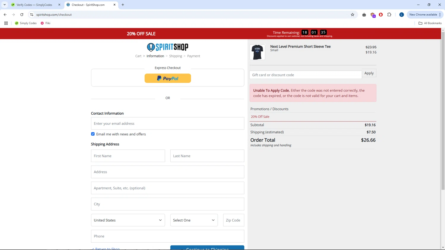 SpiritShop discount code screenshot showing code FREESHIP2025 applied at SpiritShop checkout page. Uploaded by SimplyCodes community member CrownPhoenix1648 on Jan 5, 2025