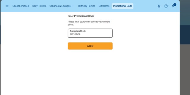 SplashDown Beach checkout page showing SplashDown Beach coupon code box | Screenshot taken by SimplyCodes community member on Jul 31, 2025