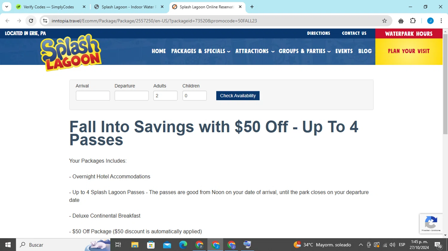 how to use Splash Lagoon coupons