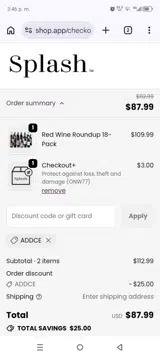 ADDCE coupon verification screenshot