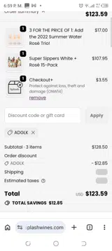 Adglk coupon verification screenshot