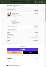 Something25 coupon verification screenshot