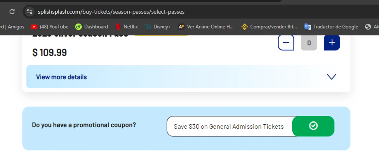 how to use Splish Splash coupons