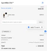 WRN2025 coupon verification screenshot