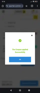 SPR-RAHU10 coupon verification screenshot