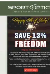 FREEDOM coupon verification screenshot