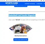 Sports Card Investor coupon verification screenshot