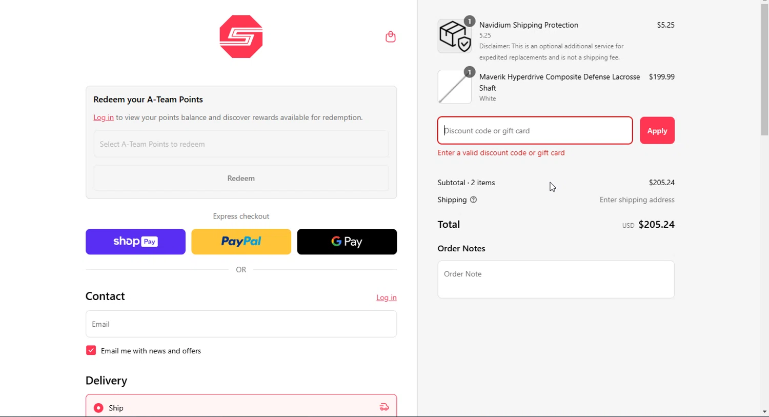 Sportstop.com discount code screenshot showing code UFIWHREFW7438O applied at Sportstop.com checkout page. Uploaded by SimplyCodes community member Rayyyyyy on Mar 28, 2025
