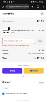 BFEARLYACCESS coupon verification screenshot