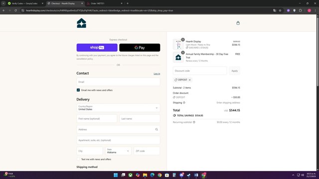 Sprayground checkout page showing Sprayground discount code box | Screenshot taken by SimplyCodes community member on Jul 21, 2025