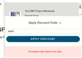 July4 coupon verification screenshot