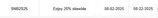 SNB2S25 coupon verification screenshot