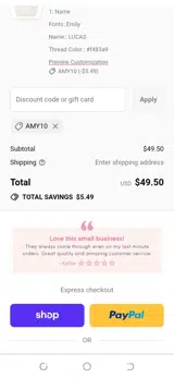 Sprinkled with Pink coupon verification screenshot