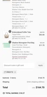 Sprinkled with Pink coupon verification screenshot