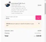 Sprinkled with Pink coupon verification screenshot