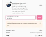 Sprinkled with Pink coupon verification screenshot