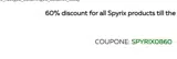 SPYRIX0860 coupon verification screenshot
