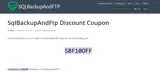 SQLBackupAndFTP coupon verification screenshot