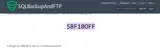 SQLBackupAndFTP coupon verification screenshot