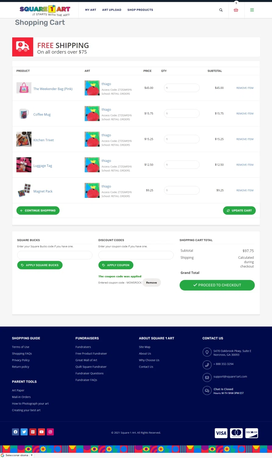 how to use Square 1 Art coupons
