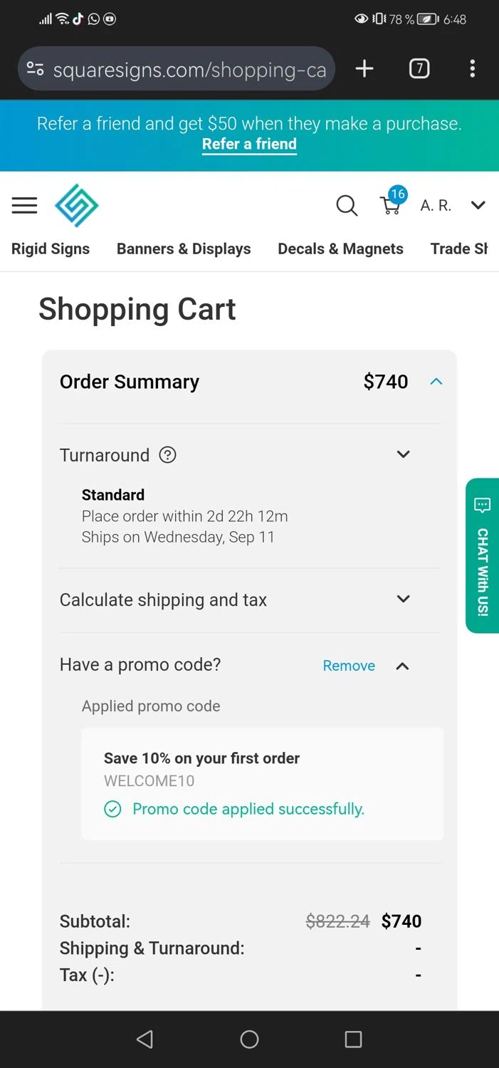Square Signs Promo Codes (3 Verified) - 10% Off Jan 2025